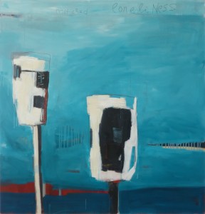 Metered Loneliness, 2014, acrylic on canvas, 48 x 46 inches (sold)