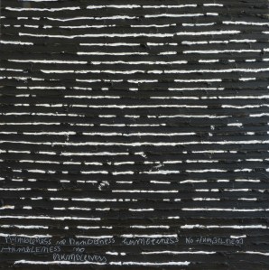 Humbleness, No Humbleness, 2011, acrylic on panel, 24 x 24 inches