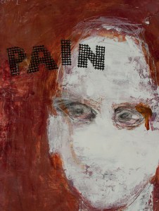 Head (9), 2010, mixed media on paper, 14 3/4 x 11 inches