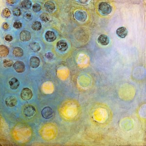 Daydreaming, 2012, acrylic on canvas, 26 x 26 inches (sold)