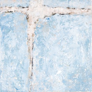 Crossing (1), 2008, oil on canvas, 16 x 16 inches