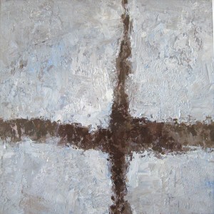 Crossing (20), 2008, oil on canvas, 16 x 16 inches