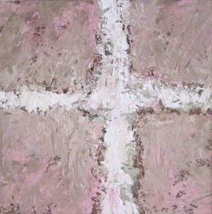 Crossing (21), 2008, oil on canvas, 16 x 16 inches