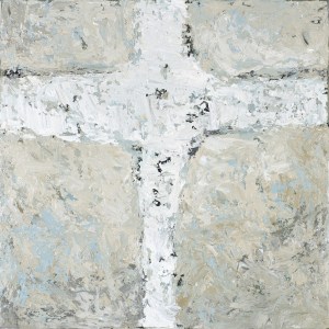 Crossing (3), 2008, oil on canvas, 16 x 16 inches