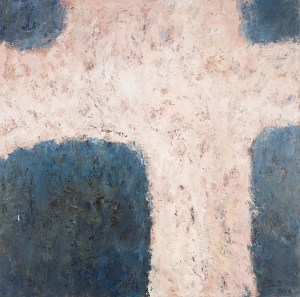 Crossing (I), 2008, oil on canvas, 40 x 40 inches (sold)