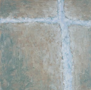 Crossing (II), 2008, oil on canvas, 40 x 40 inches (sold)