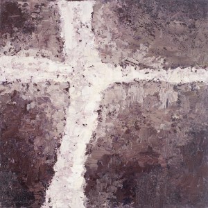 Crossing (9), 2008, oil on canvas, 16 x 16 inches