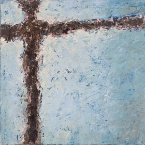 Crossing (13), 2008, oil on canvas, 16 x 16 inches