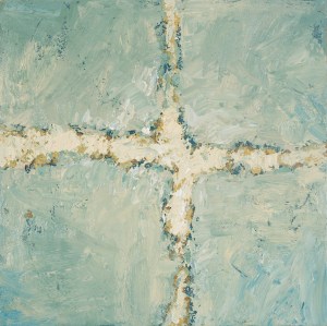 Crossing (14), 2008, oil on canvas, 16 x 16 inches