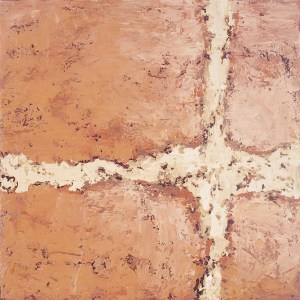 Crossing (18), 2008, oil on canvas, 16 x 16 inches