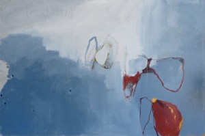 Levitating, 2015, acrylic on canvas, 40 x 60 inches (sold)