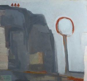 Triplet Trees, 2015, acrylic on canvas, 56 x 60 inches (sold)