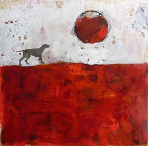 Unleashed, 2014, acrylic on canvas, 40 x 40 inches (sold)