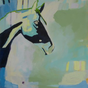 Empowered, 2018, mixed media on canvas, 48 x 48 inches