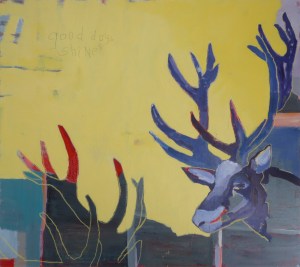 Good Days Shine, 2018, mixed media on canvas, 60 x 70 inches (sold)