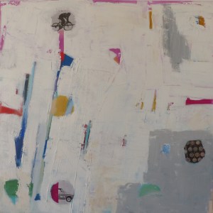 Travel Journal, 2021, acrylic on canvas, 20 x 20 inches