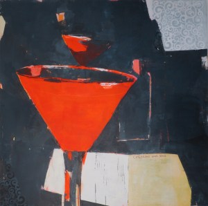 The Weekend Chronicles #1: Celebrate Your Wins, 2022, acrylic on canvas, 48 x 48 inches (available at Hang Art)