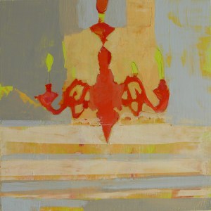 Chandelier #5, 2023, acrylic on panel, 10 x 10 inches