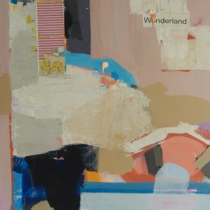 In Wonderland, 2022, mixed media on canvas, 20 x 20 inches